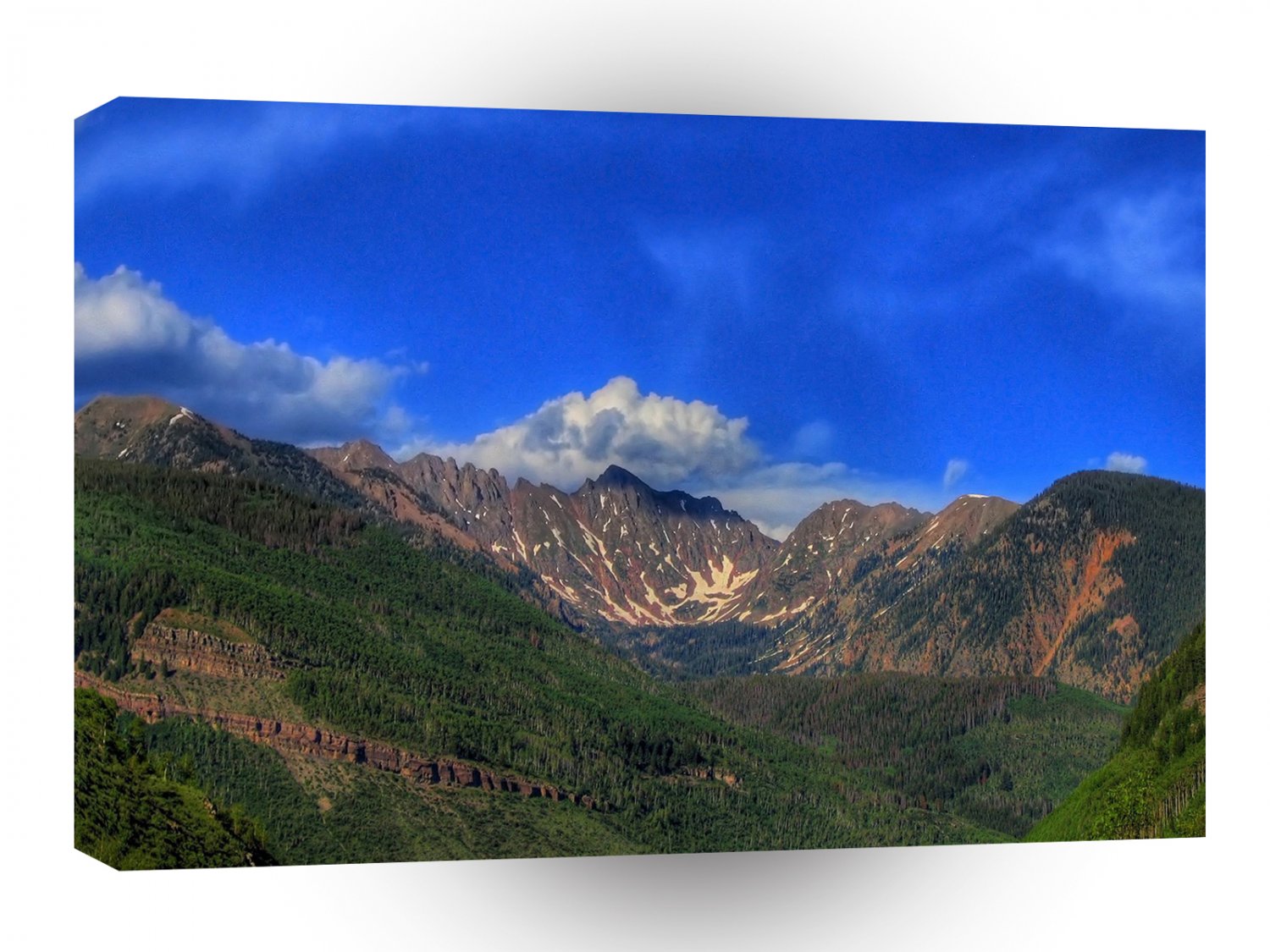 Sky Deep Blue Mountain A1 XLarge Canvas