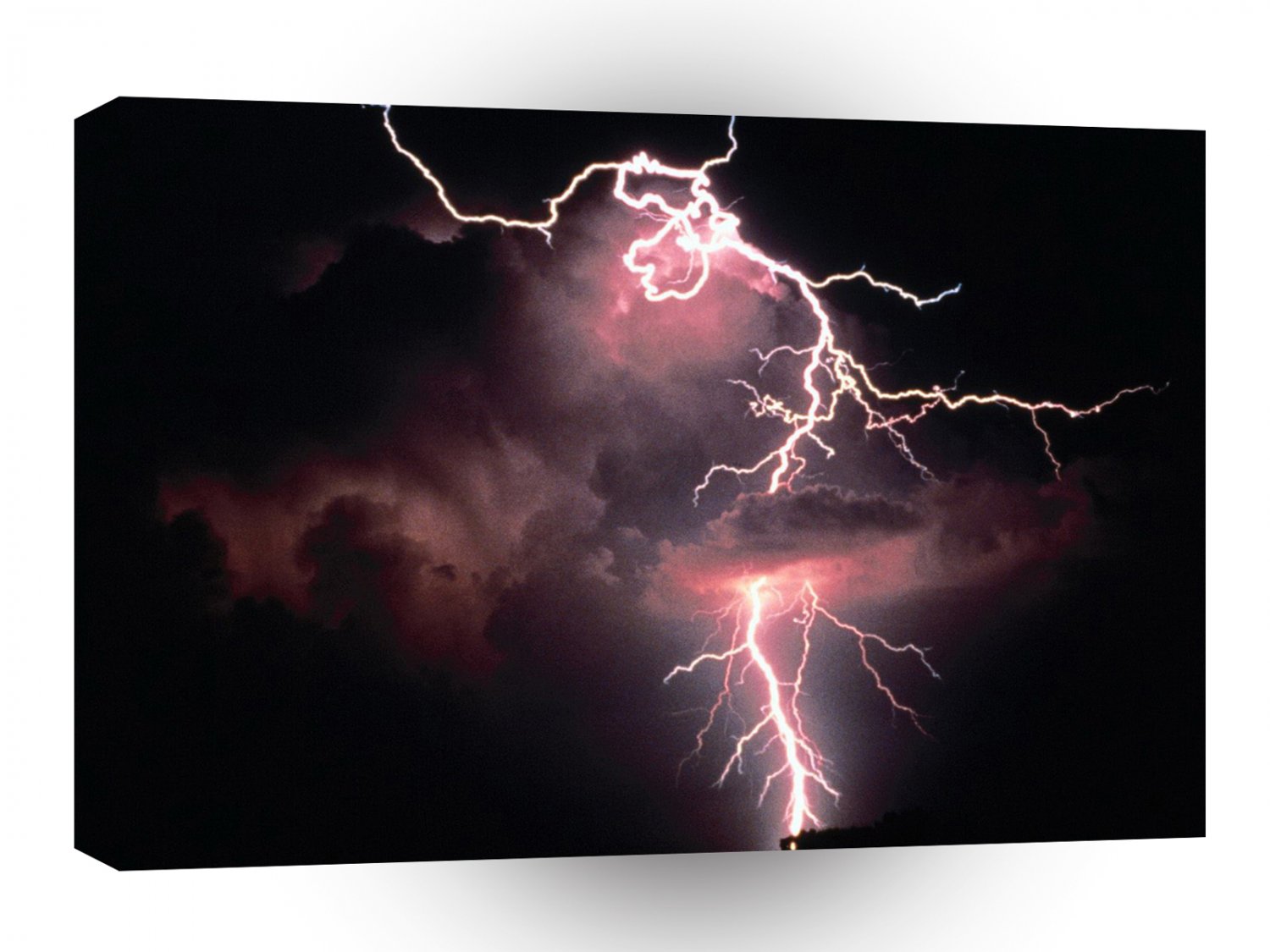 Sky Electric Evening Lightning A1 XLarge Canvas