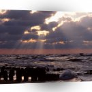 Sky Frantic Waves Lake Michigan A1 XLarge Canvas