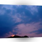 Sky Gloomy Purple Setting A1 XLarge Canvas