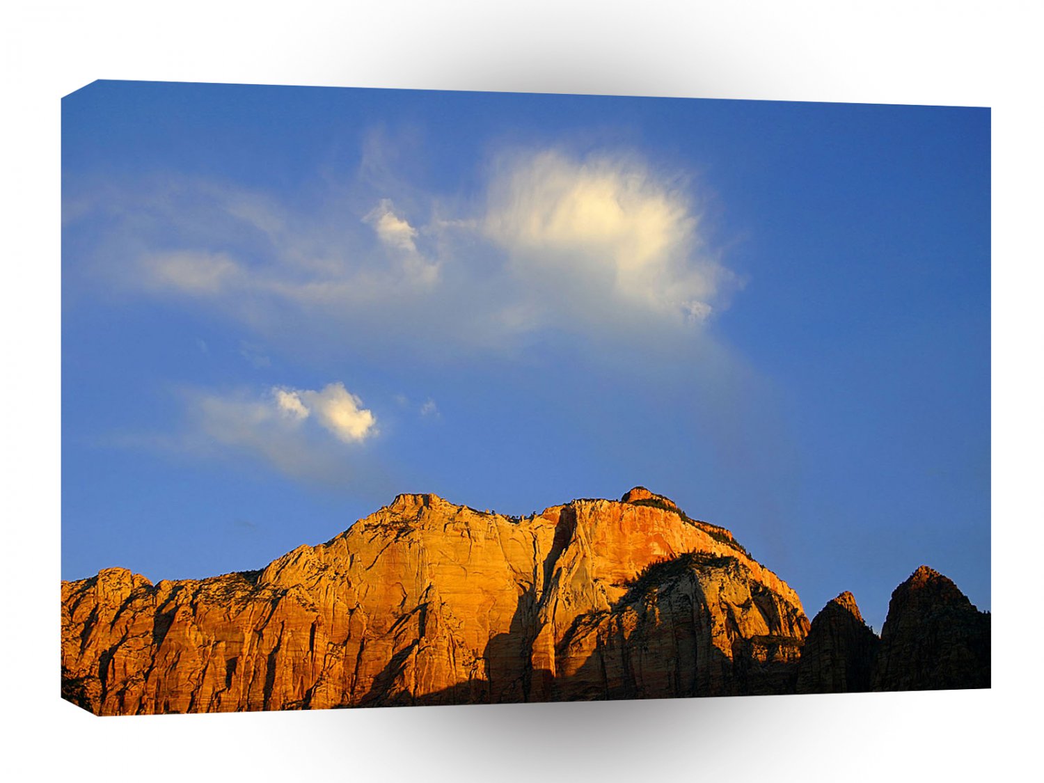 Sky Gold Glow Mountain A1 XLarge Canvas
