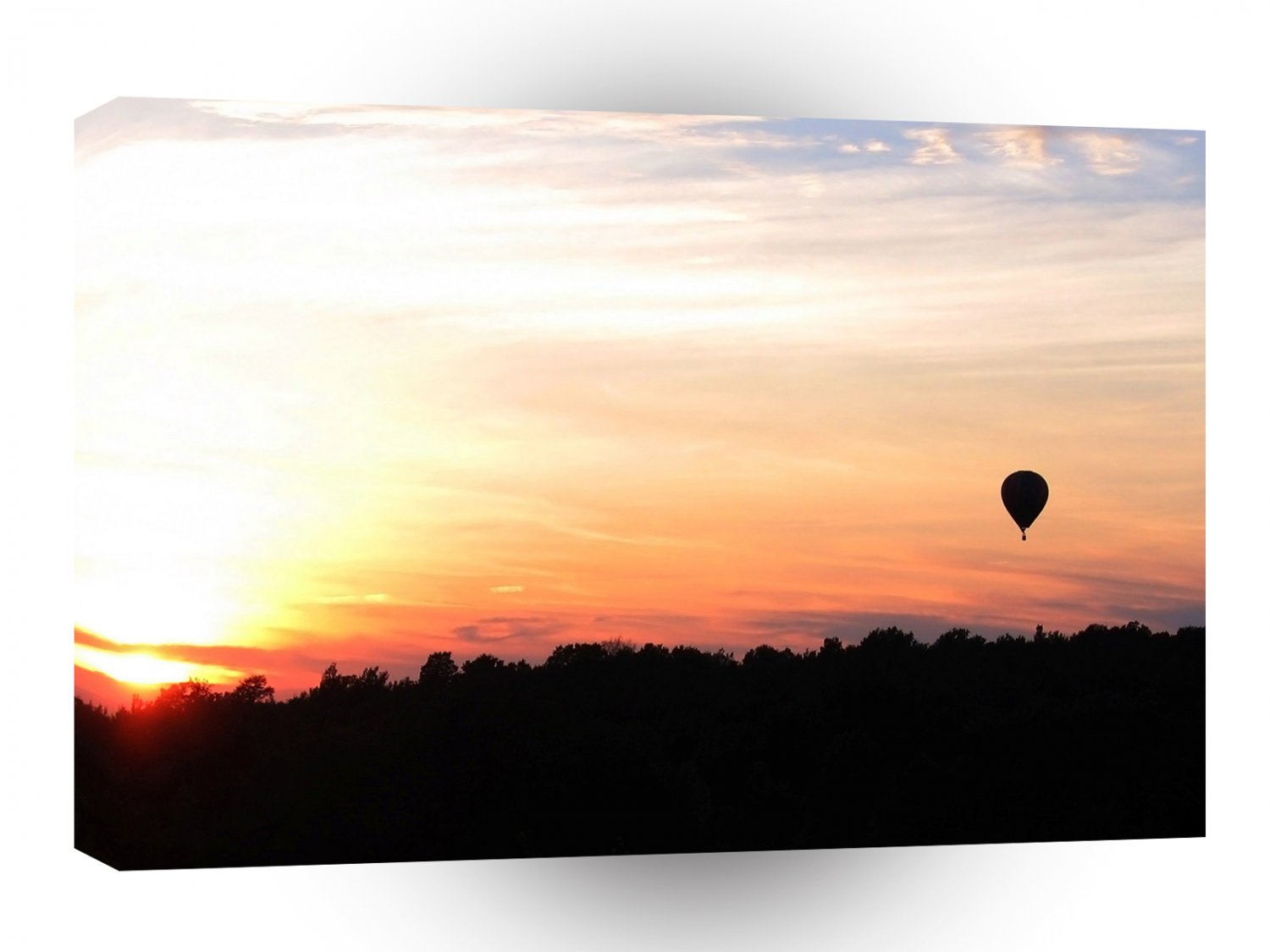 Sky Hot Air Balloon Sunset A1 XLarge Canvas
