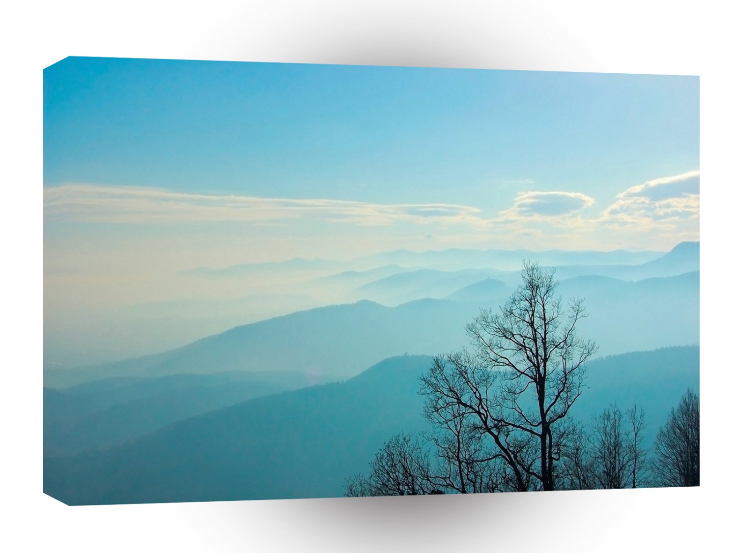 Sky Light Blue Horizons A1 XLarge Canvas