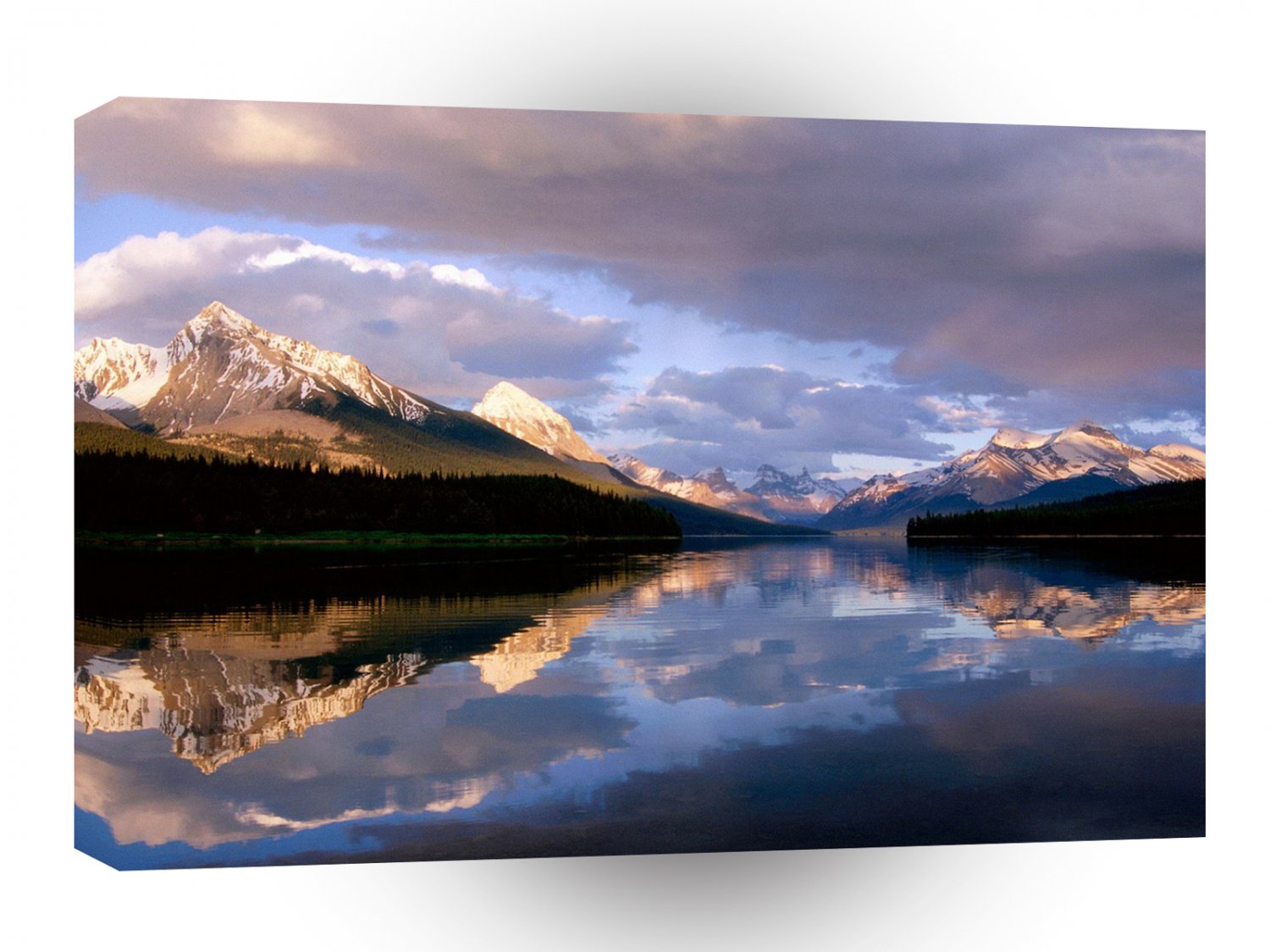 Sky Maligne Lake Reflections A1 XLarge Canvas