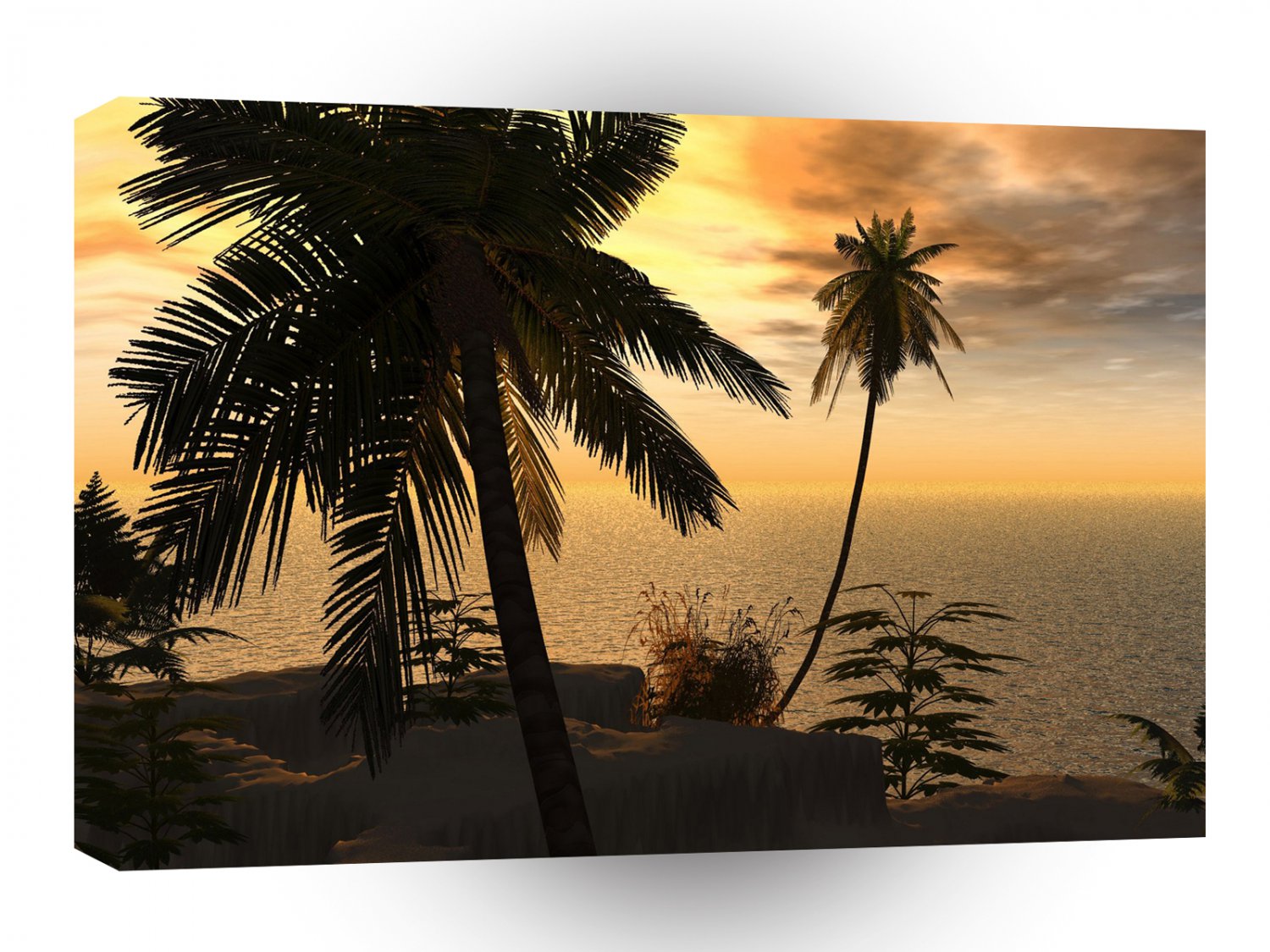 Sky Palm Peace A1 XLarge Canvas
