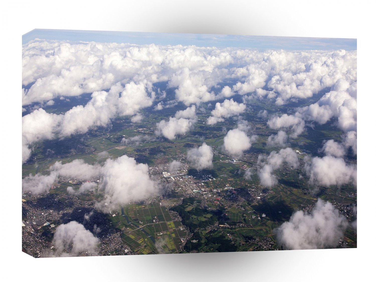 Sky Steamy Clouds City A1 XLarge Canvas