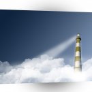 Sky Tall Lighthouse A1 XLarge Canvas
