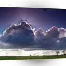 Sky Total Eclipse Rays A1 XLarge Canvas