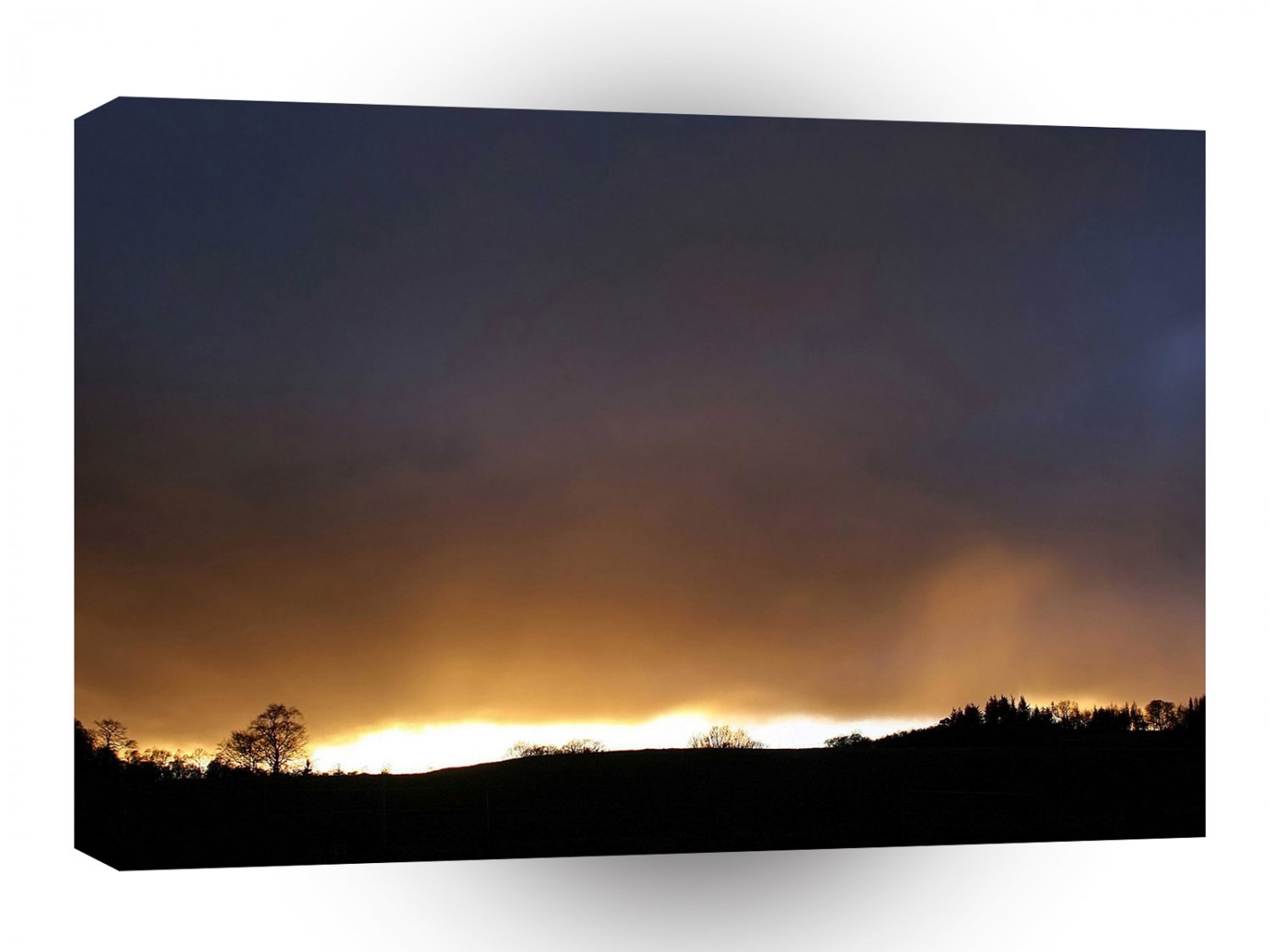 Sky White Night A1 XLarge Canvas