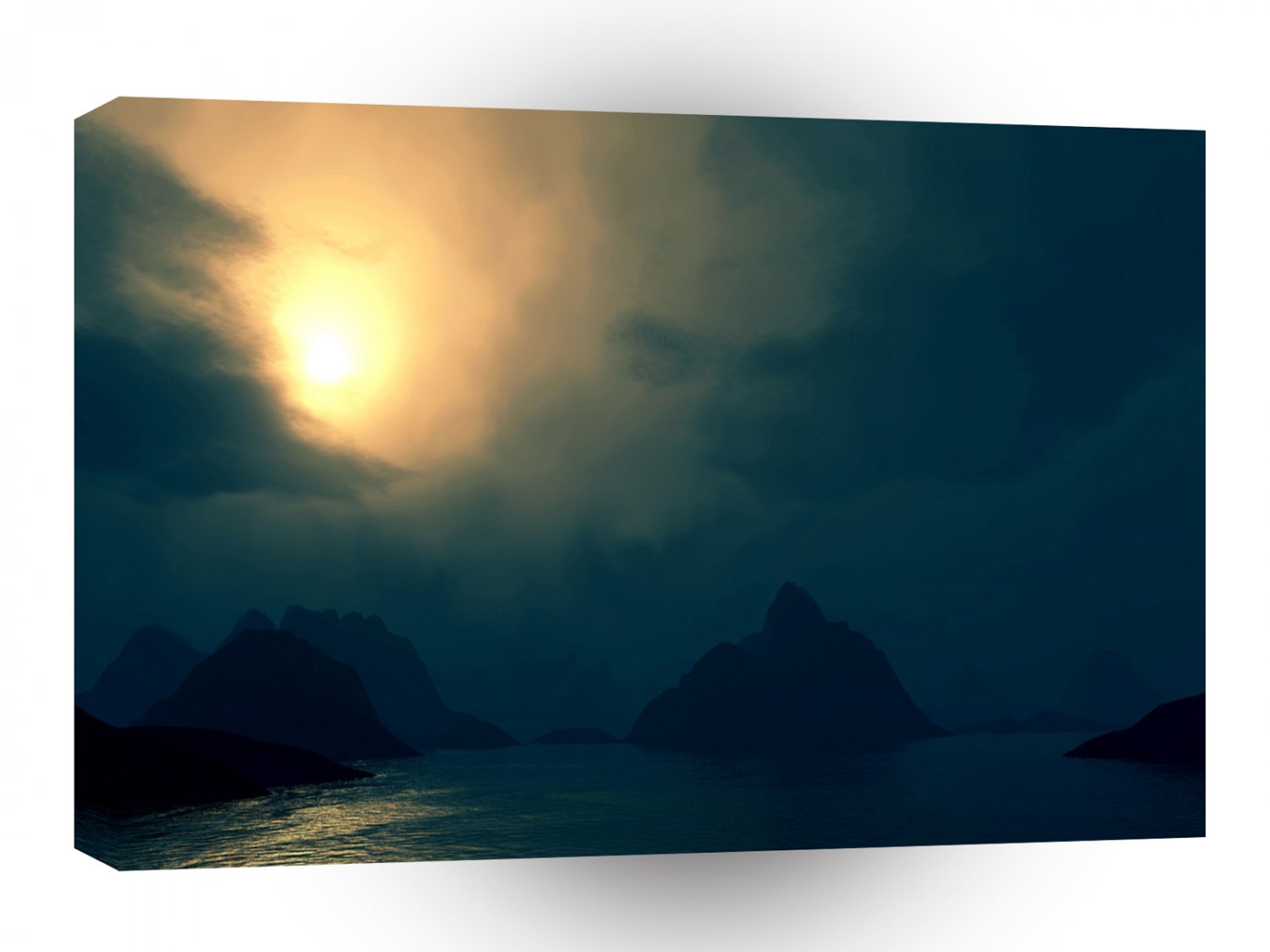 Sunrise Darkness Prevails Light A1 XLarge Canvas