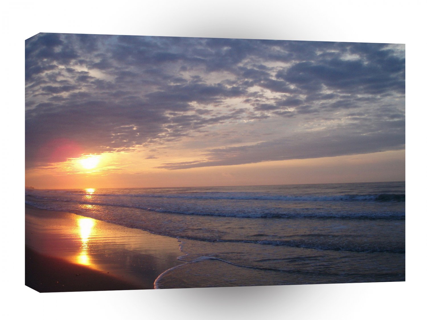 Sunrise Hot Sand Reflection A1 XLarge Canvas