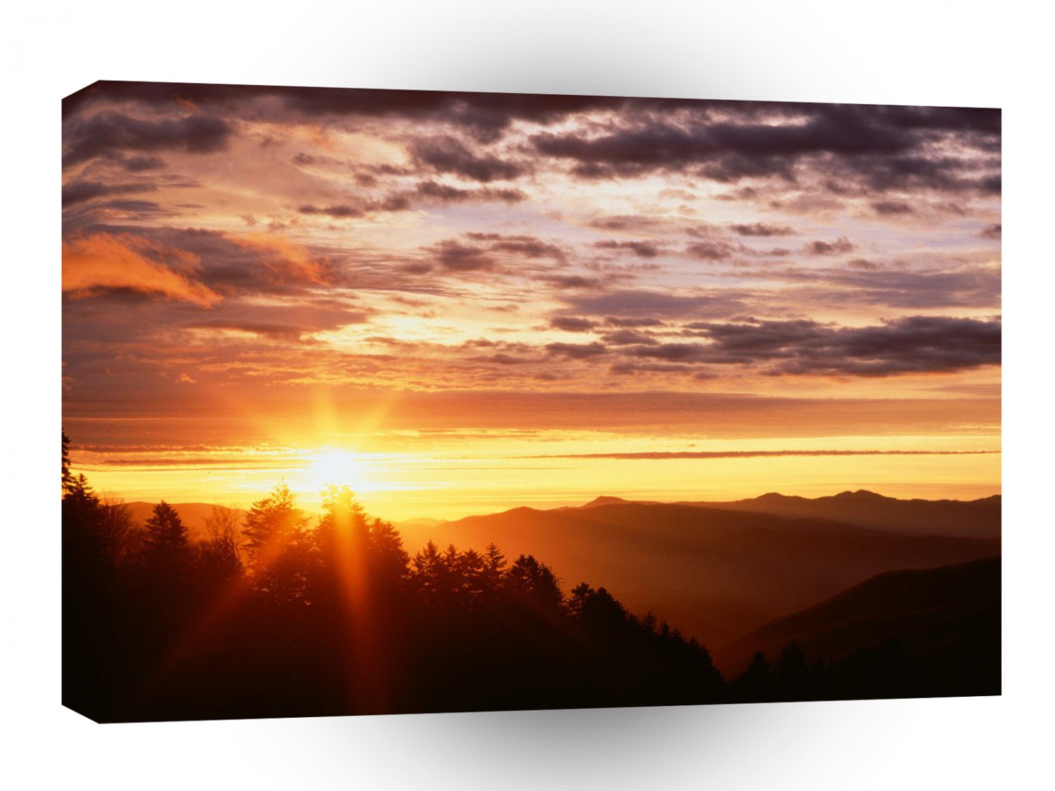 Sunrise Newfound Gap A1 XLarge Canvas