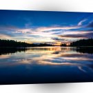 Sunrise River Reflections A1 XLarge Canvas