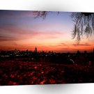 Sunset Autumn Leaves At Dusk A1 XLarge Canvas