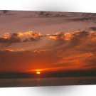 Sunset Bloodorange Pacific Ocean California A1 XLarge Canvas