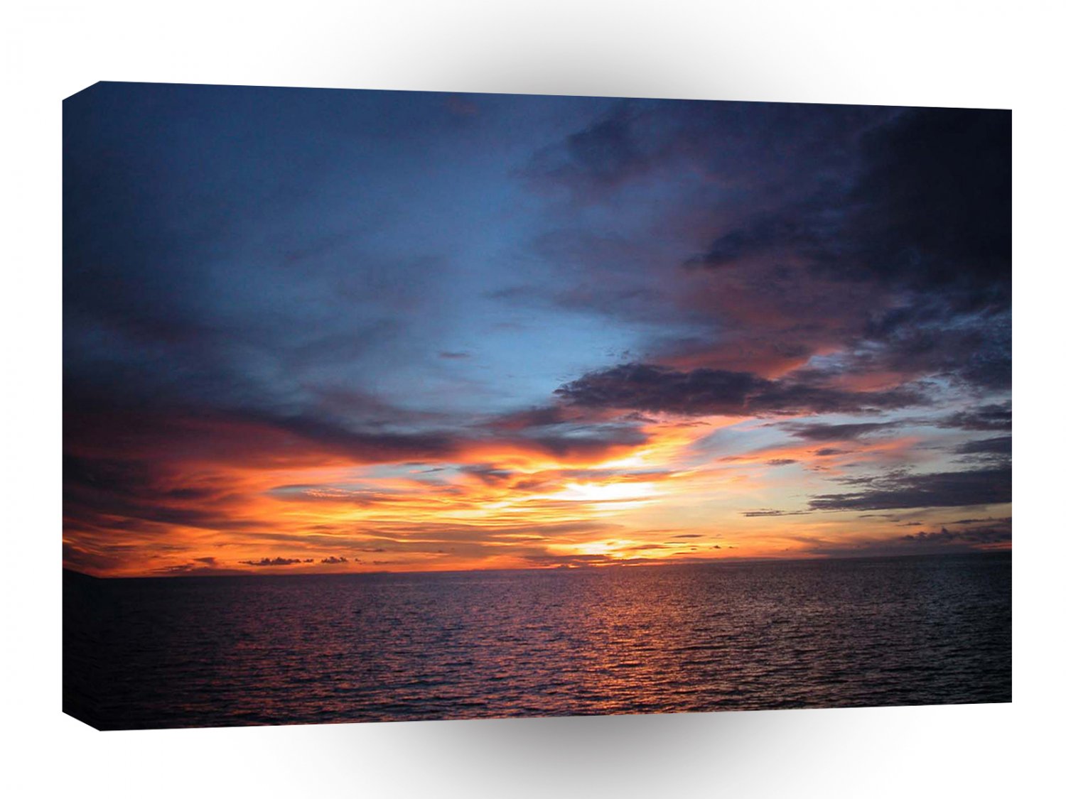 Sunset Dark Reflection A1 XLarge Canvas