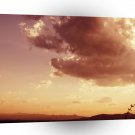 Sunset Distant Mountains A1 XLarge Canvas