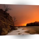 Sunset Gentle Orange Glow A1 XLarge Canvas