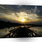 Sunset Into The Jetty A1 XLarge Canvas
