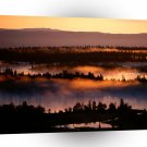 Sunset Misty Valley A1 XLarge Canvas