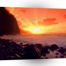 Sunset Napali Kauai Hawaii A1 XLarge Canvas