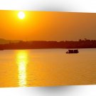 Sunset Orange Water Glow A1 XLarge Canvas