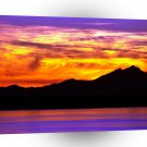 Sunset Puget Sound Olympic Mountains A1 XLarge Canvas