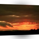 Sunset Pure Vibrant Orange A1 XLarge Canvas