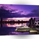 Sunset Purple Harbour A1 XLarge Canvas