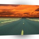 Sunset Red Road Sky A1 XLarge Canvas