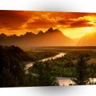 Sunset Snake River Wyoming A1 XLarge Canvas