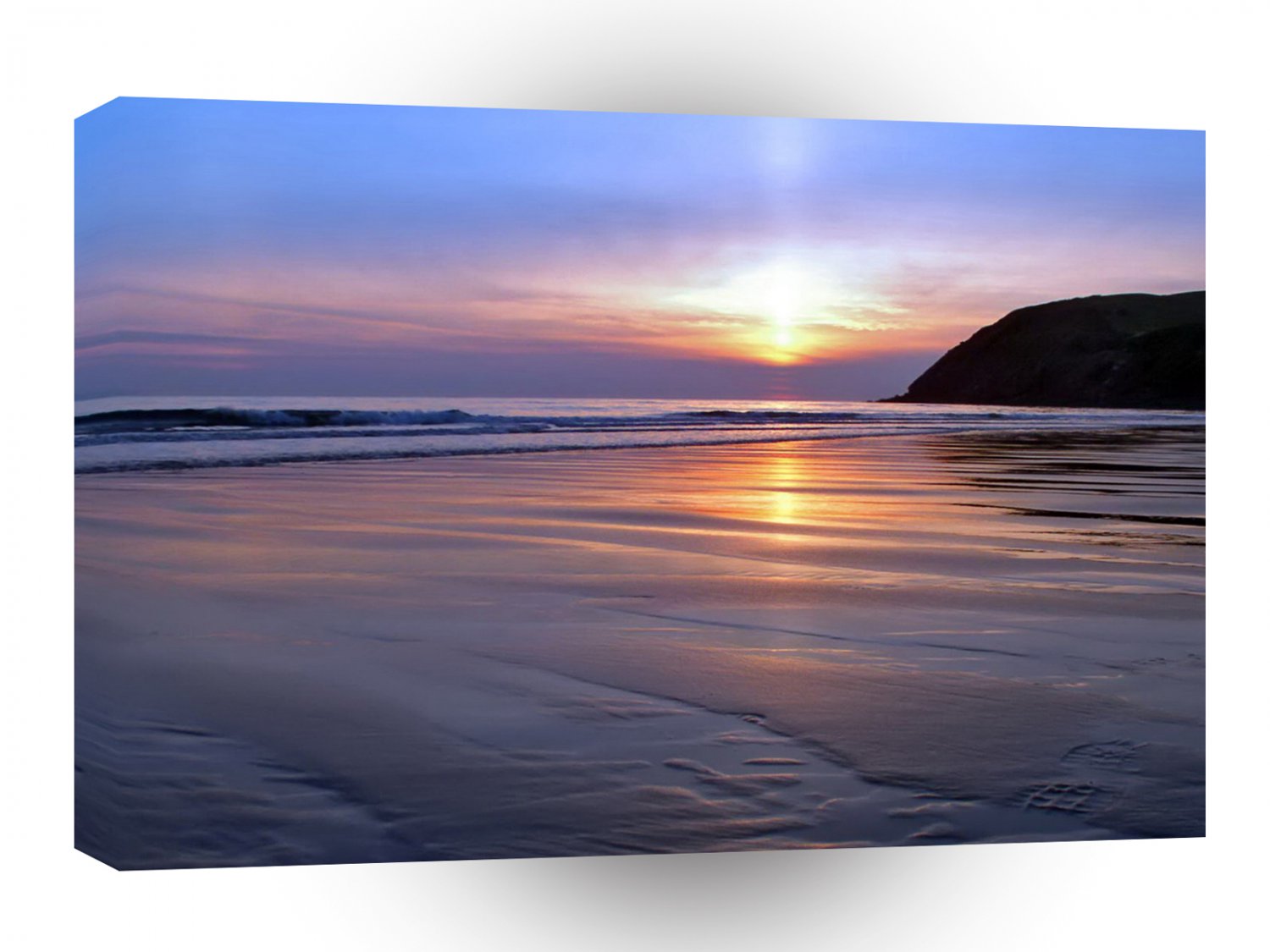 Sunset St Bees Footprint A1 XLarge Canvas