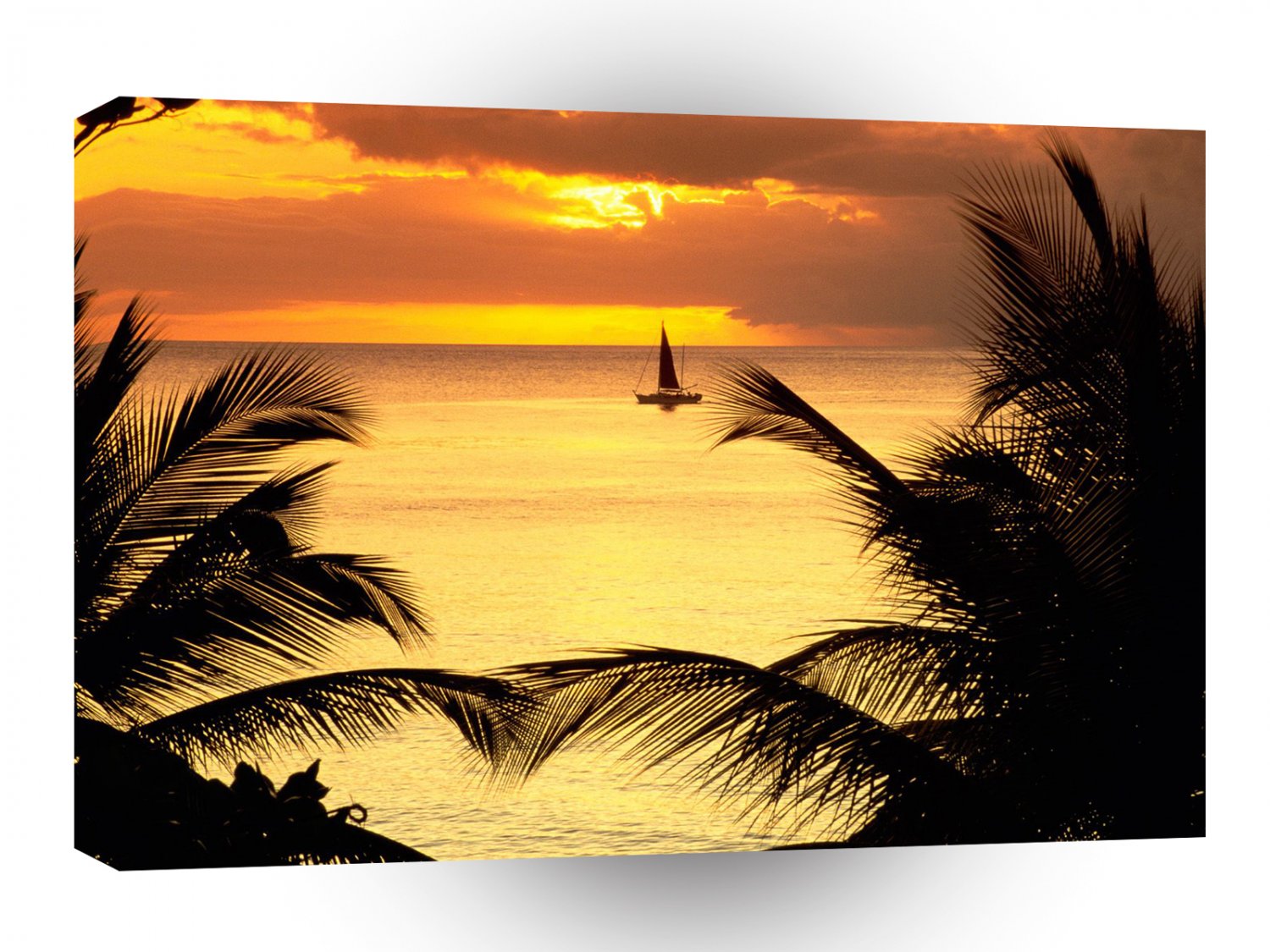 Sunset St Lucia A1 XLarge Canvas
