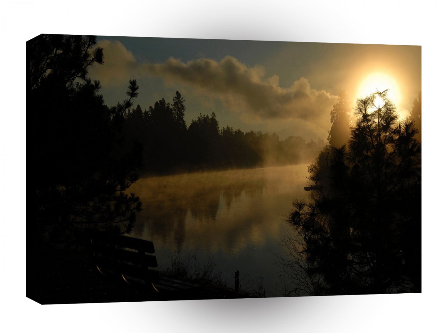 Sunset Steamy Shadow A1 XLarge Canvas