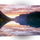 Sunset Strynsvatnet Sunrise Norway A1 XLarge Canvas