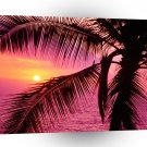Sunset Tropical Setting Hawaii A1 XLarge Canvas