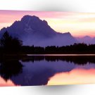 Sunset Velvet Finish Oxbow Bend Wyoming A1 XLarge Canvas