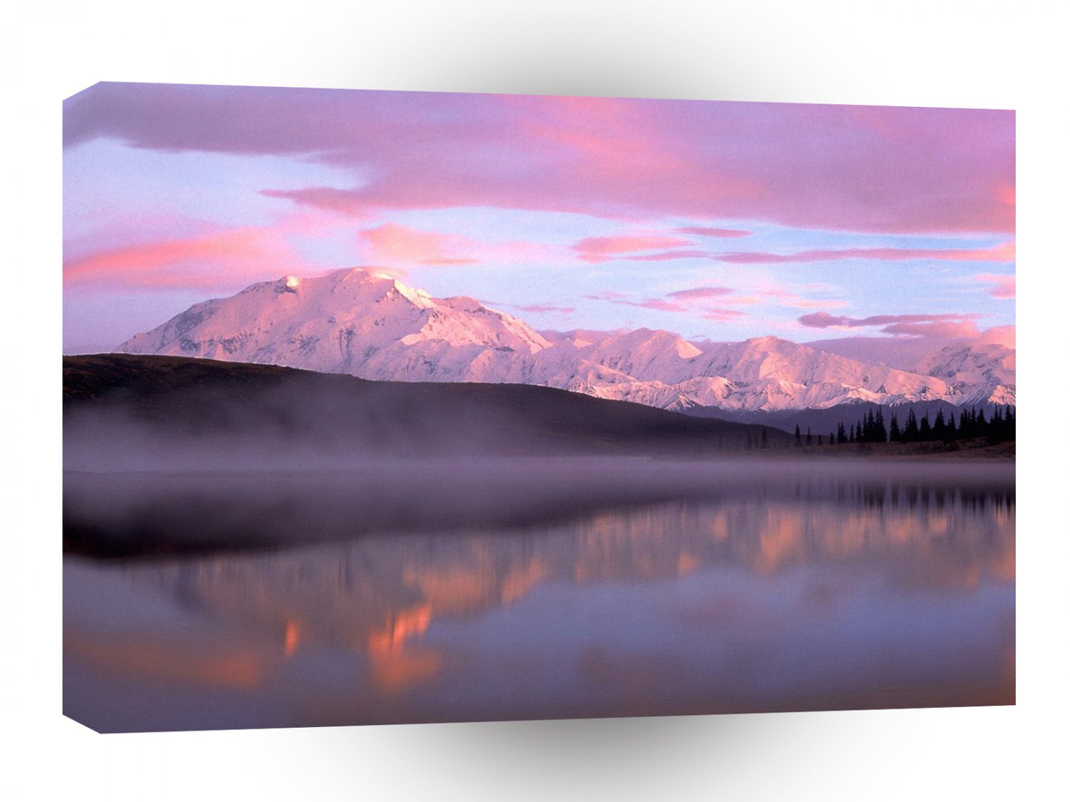 Sunset Wonder Lake Mount Denali A1 XLarge Canvas