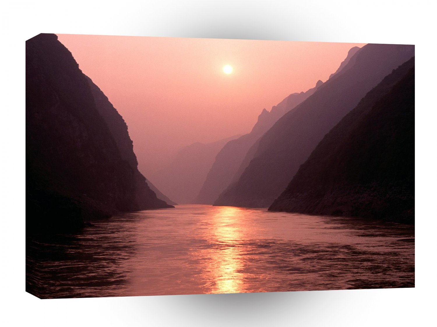 Sunset Wu Gorge Yangtze River China A1 XLarge Canvas
