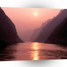 Sunset Wu Gorge Yangtze River China A1 XLarge Canvas