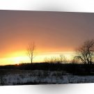 Sunset Yellow Glow Cold Night A1 XLarge Canvas