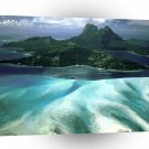 Tropical Island Approaching French Polynesia A1 XLarge Canvas