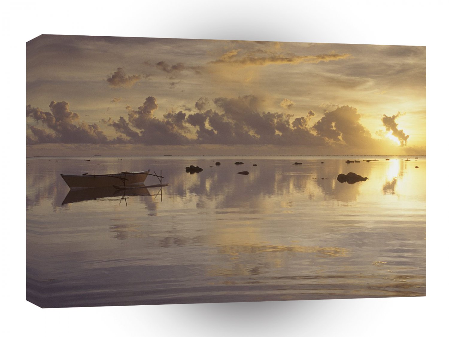 Tropical Island Daybreak Cook A1 XLarge Canvas
