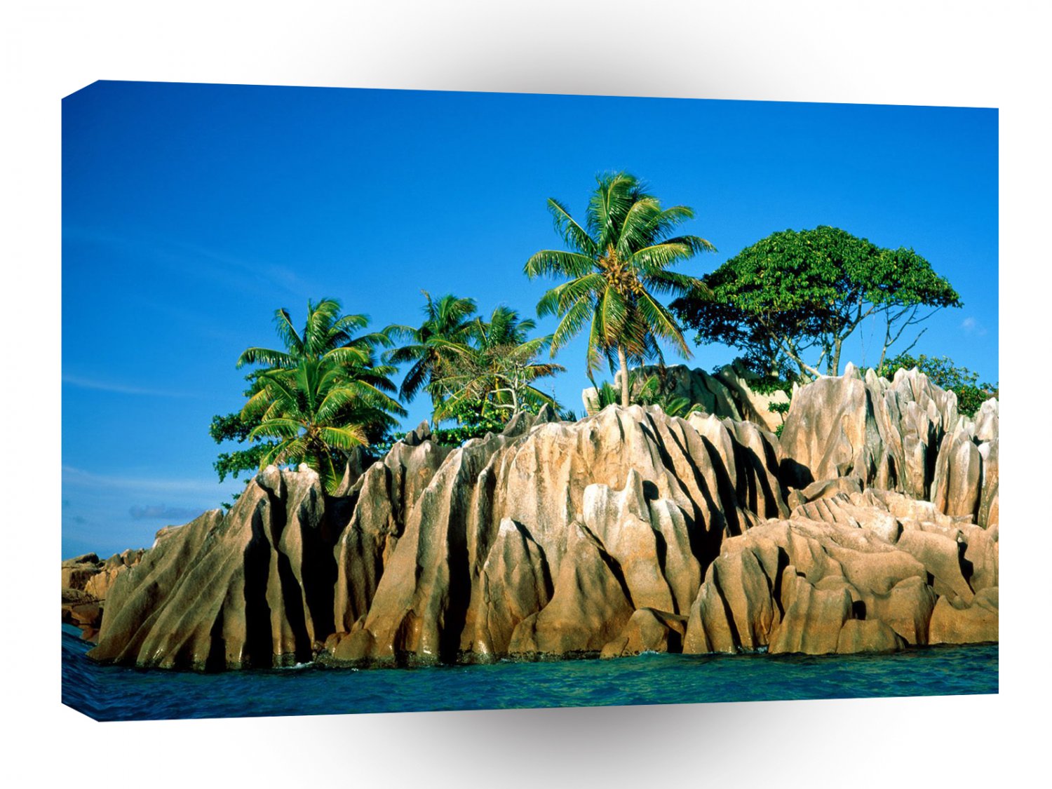 Tropical Island Found Seychelles A1 XLarge Canvas