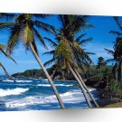 Tropical Island Summer Waves St Lucia A1 XLarge Canvas