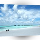 Tropical Maldives Beach Harbour A1 XLarge Canvas