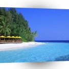 Tropical Maldives Mystic Blue A1 XLarge Canvas