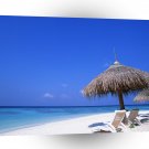 Tropical Maldives Palm Shelter Island A1 XLarge Canvas