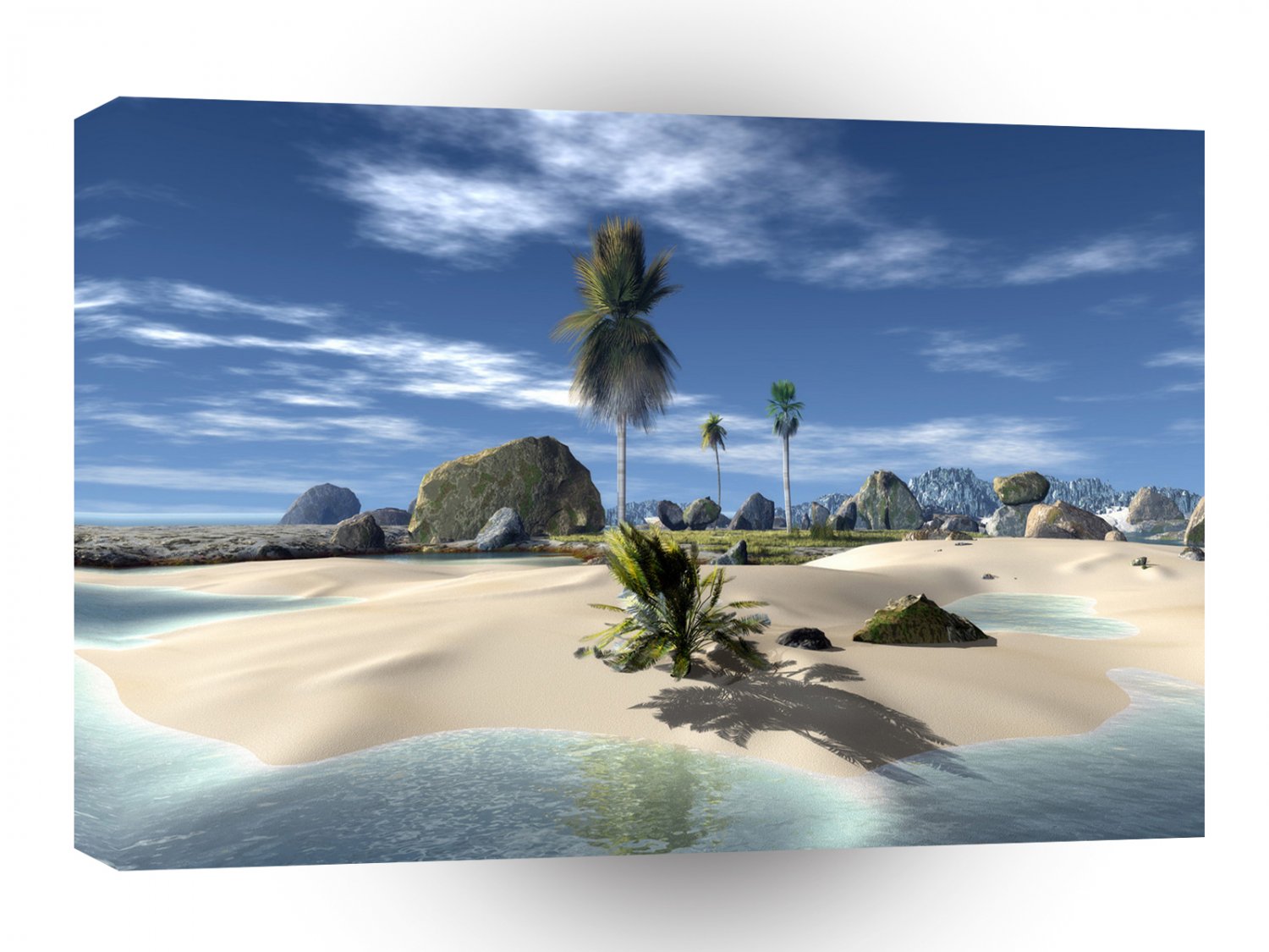 Tropical Paradise Beach A1 XLarge Canvas