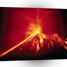 Volcano Hot Lava 1991 Costa Rica A1 XLarge Canvas